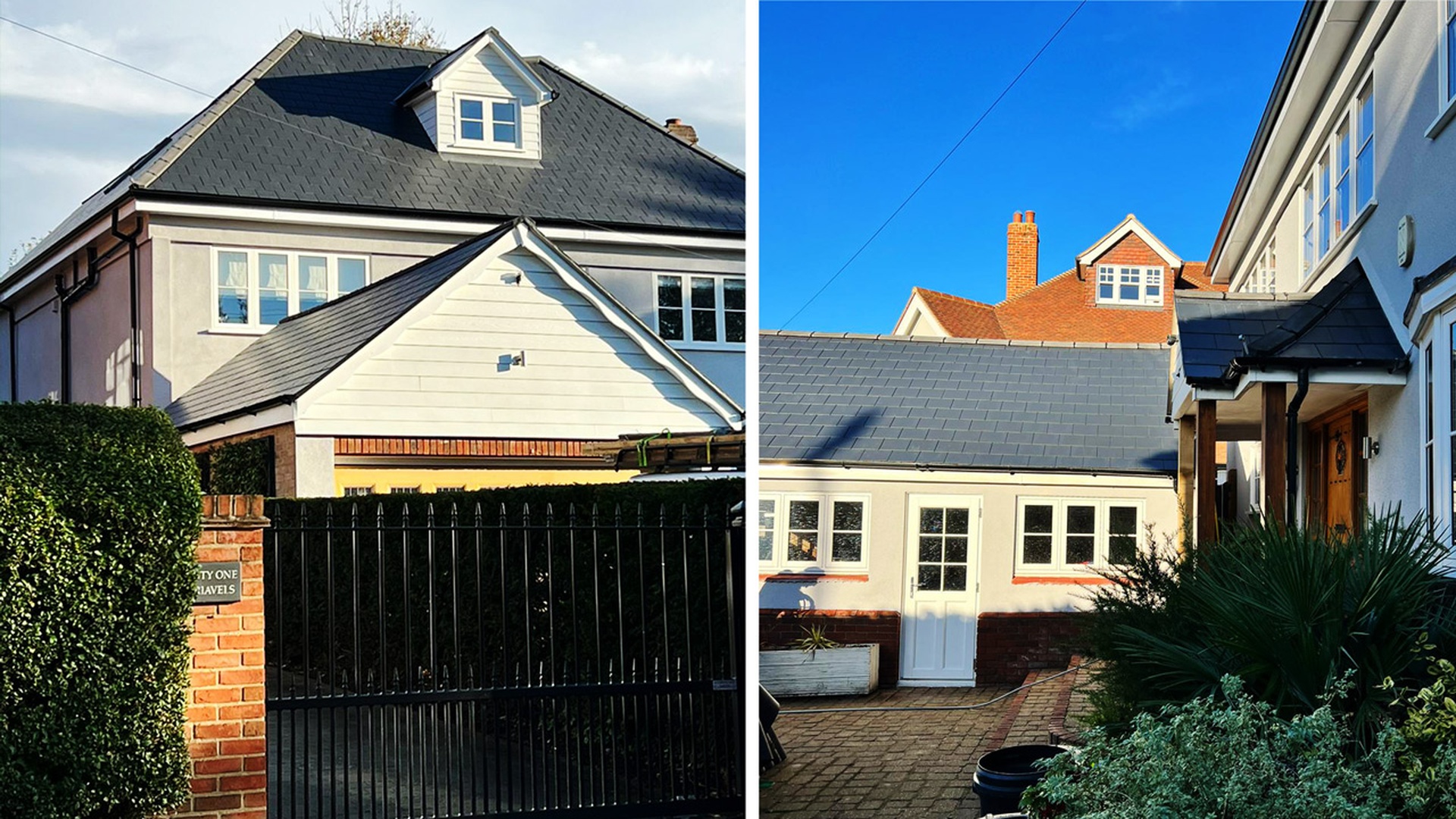 UK house exterior showing quality roofing work